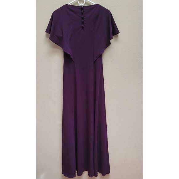 Vintage Ursula of Switzerland Womens Size 9/10 Purple Fancy Maxi Dress - Picture 5 of 8
